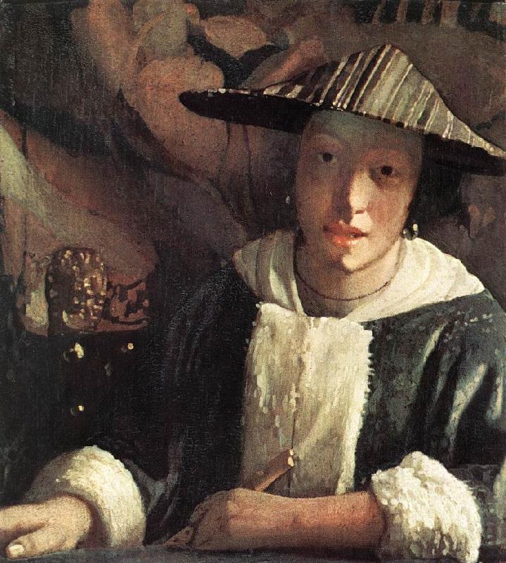 Jan Vermeer Young Girl with a Flute China oil painting art